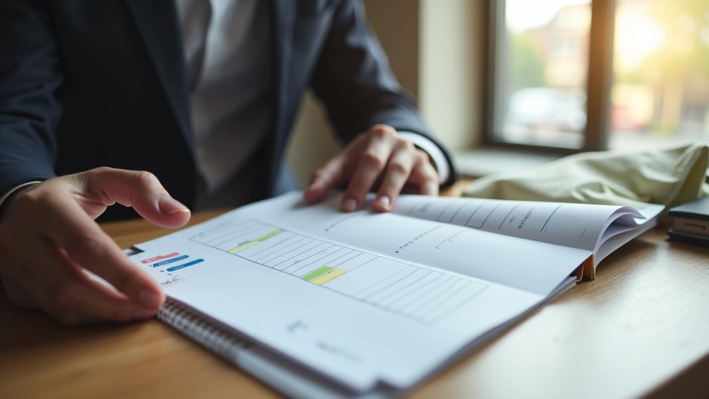 Professionnel belgique travaillant à son bureau avec agenda et liste de tâches organisées