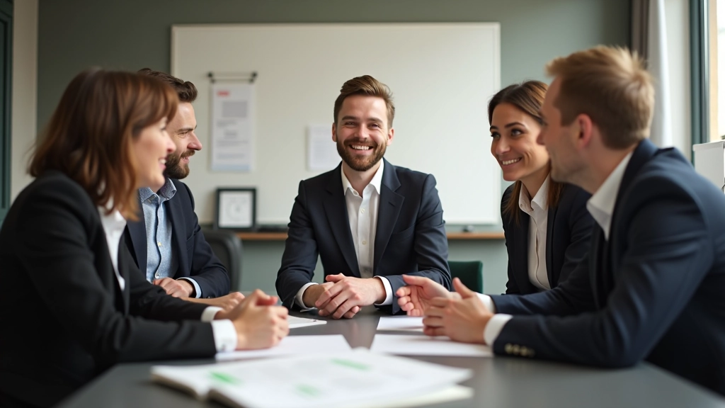 Professionnels belges en réunion, discutant de stratégie de gestion du temps